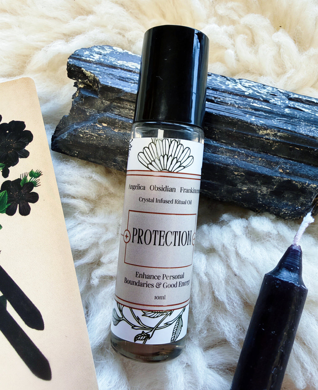Protection Crystal Infused Ritual Oil