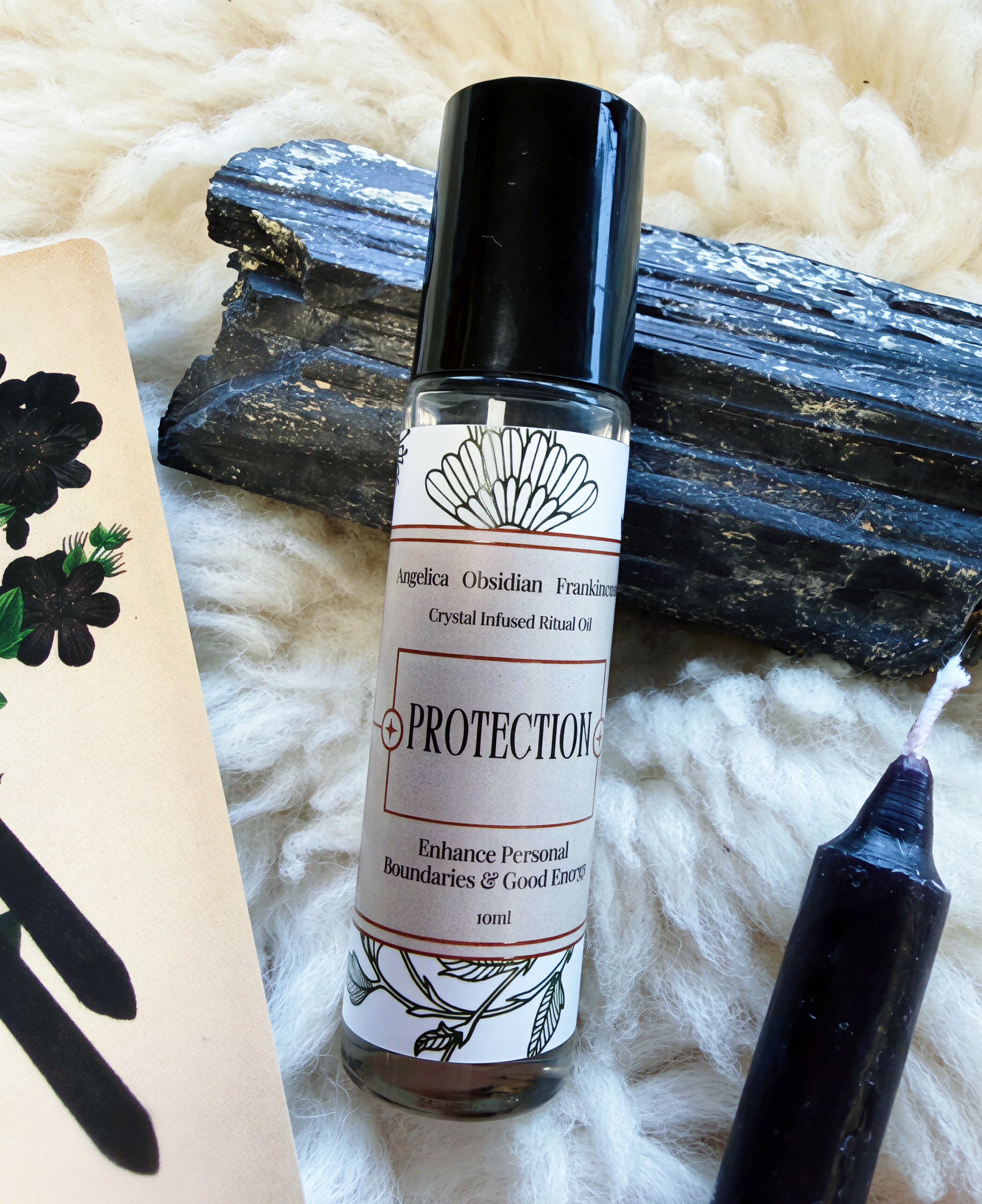 Protection Crystal Infused Ritual Oil