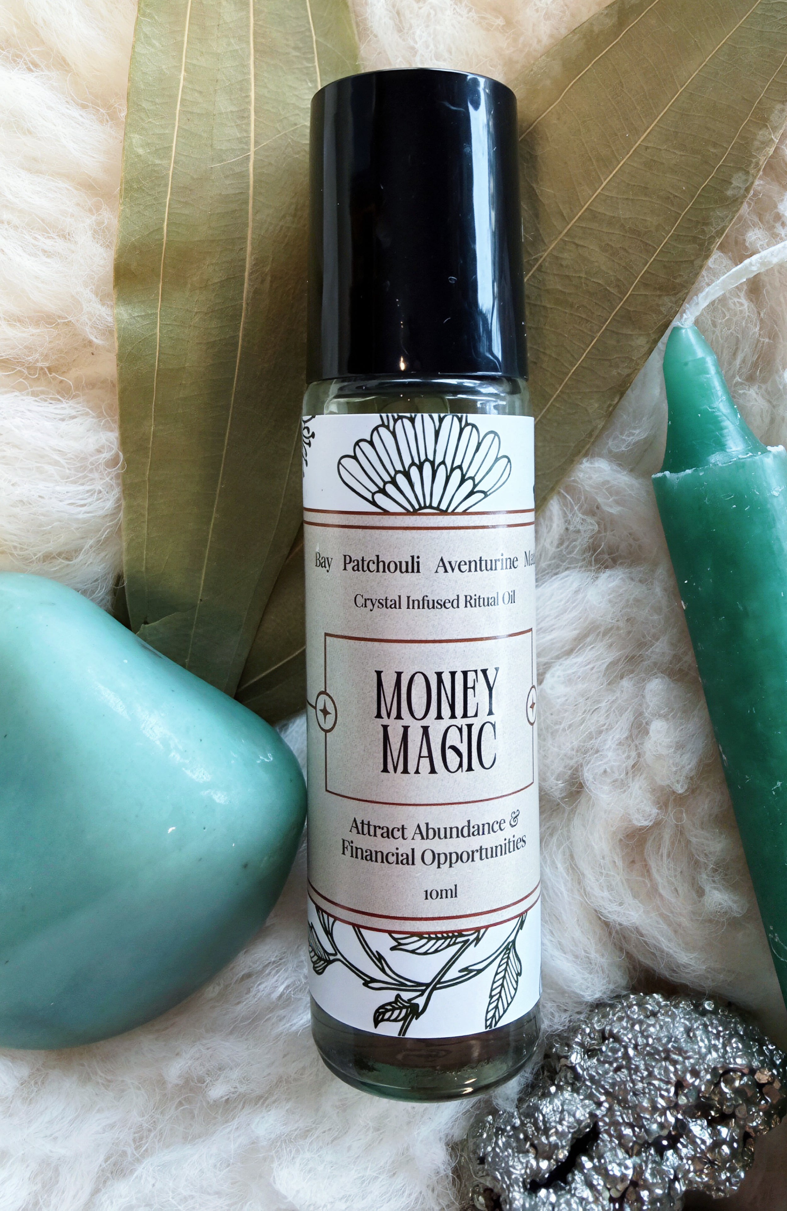 Money Magic Crystal Infused Ritual Oil