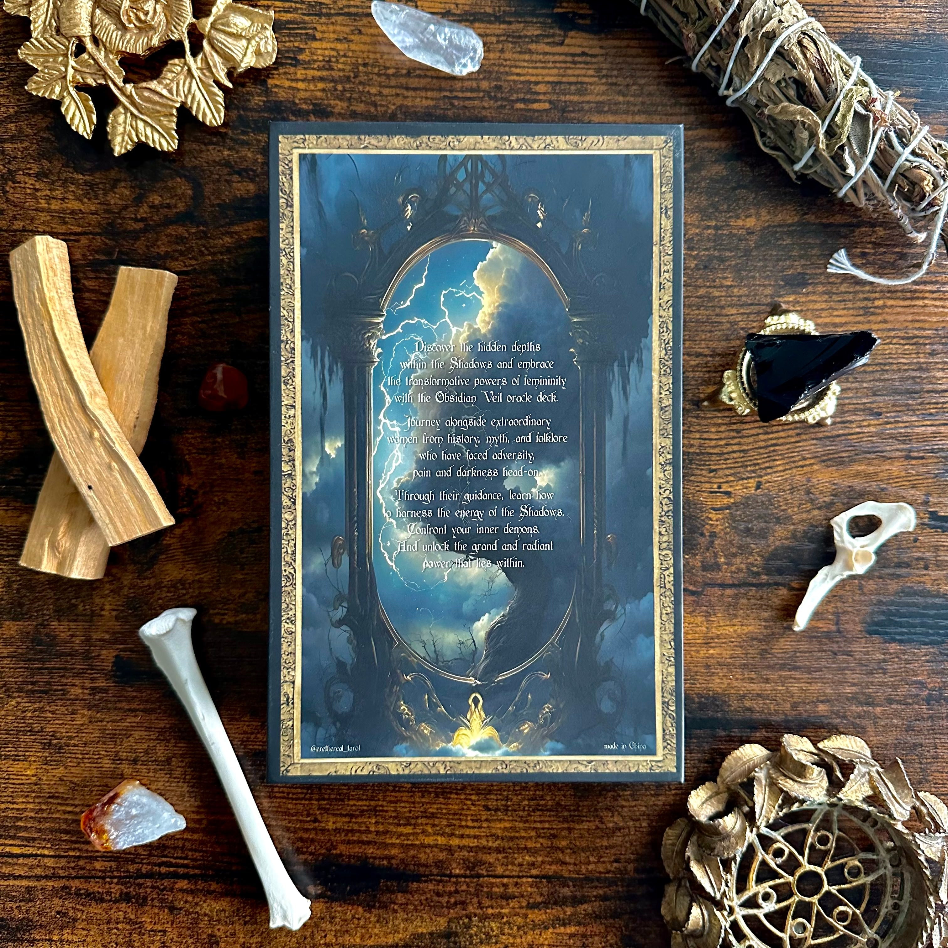 Obsidian Veil Oracle Deck